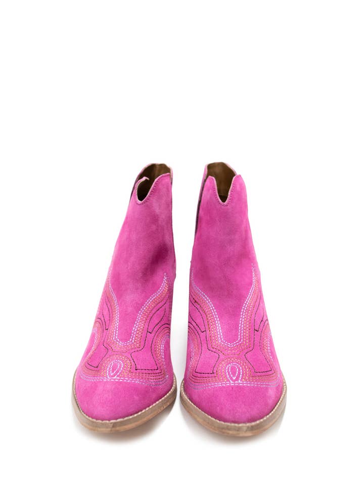 Naughty Monkey Open Pack - Wholesale Booties - Women's - Journee Ankle Boots in Magenta10