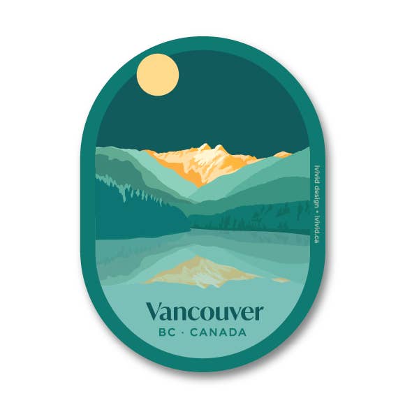Vancouver - BC - Canada - Sticker for wholesale by Ivivid Design