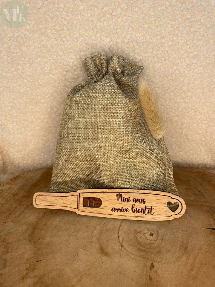 Zwangerschapstest, gepersonaliseerde zwangerschapsaankondiging voor wholesale door ATELIER MFK