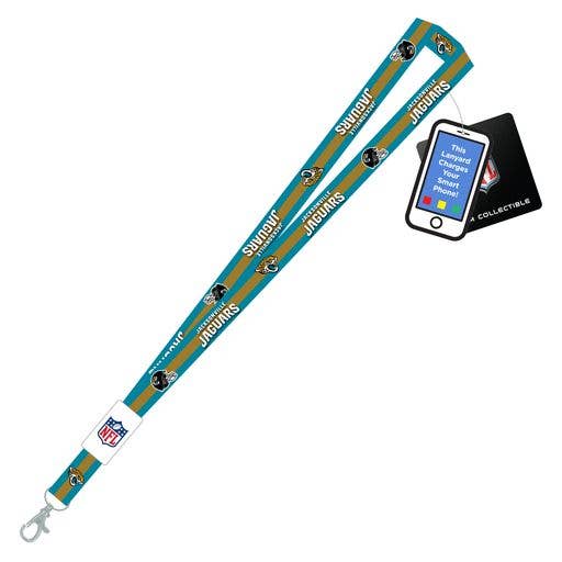 NFL Jacksonville Jaguars iPhone Charging Lanyard for wholesale by Mojo Licensing
