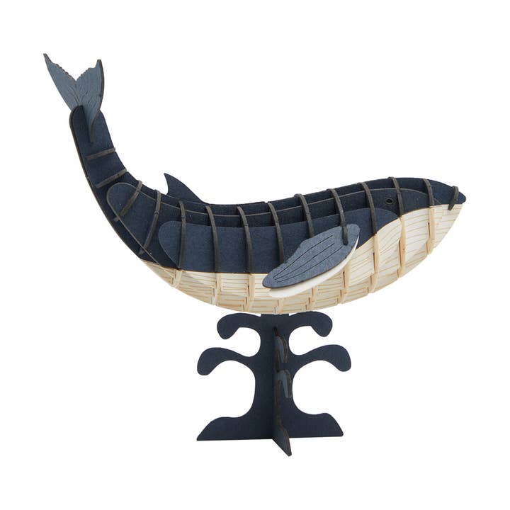 Go on make me – wholesale DIY craft kit – 3d Paper card kit puzzle craft kit Blue Whale0