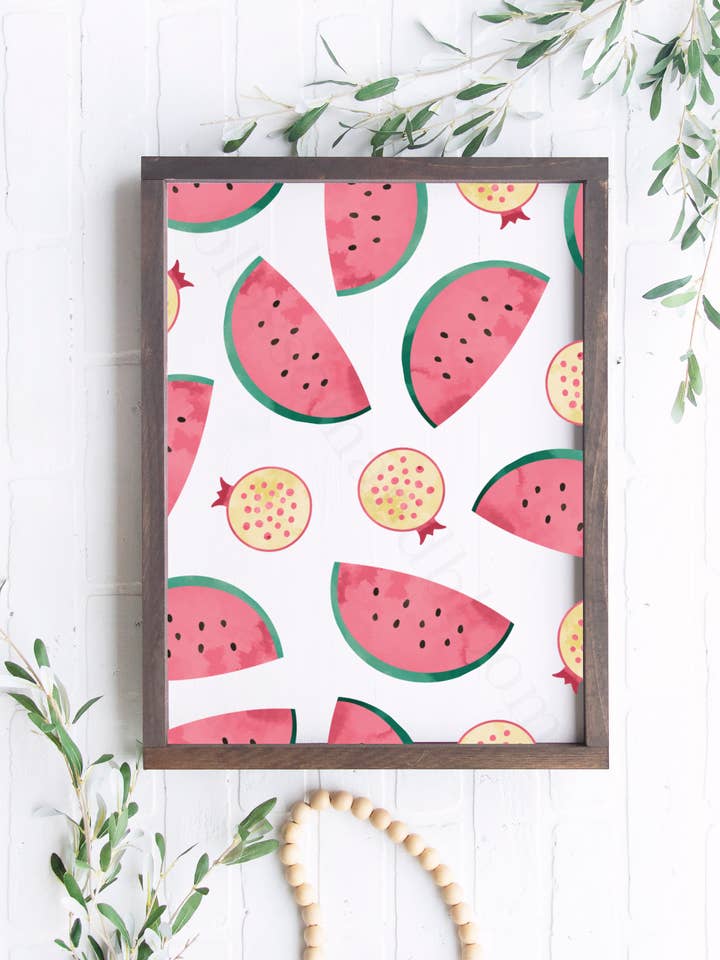 Pastèques à l'aquarelle pour la vente par Blossom & Bloom