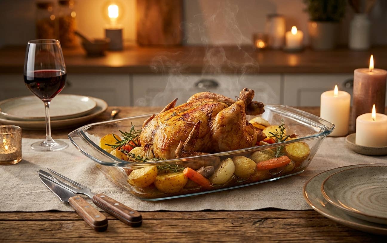 Kadra Kitchenware - Vendita all'ingrosso Pirofile - Simax - Tostiera rettangolare in vetro, 13,8 x 7,7 pollici/2,5 Qt1