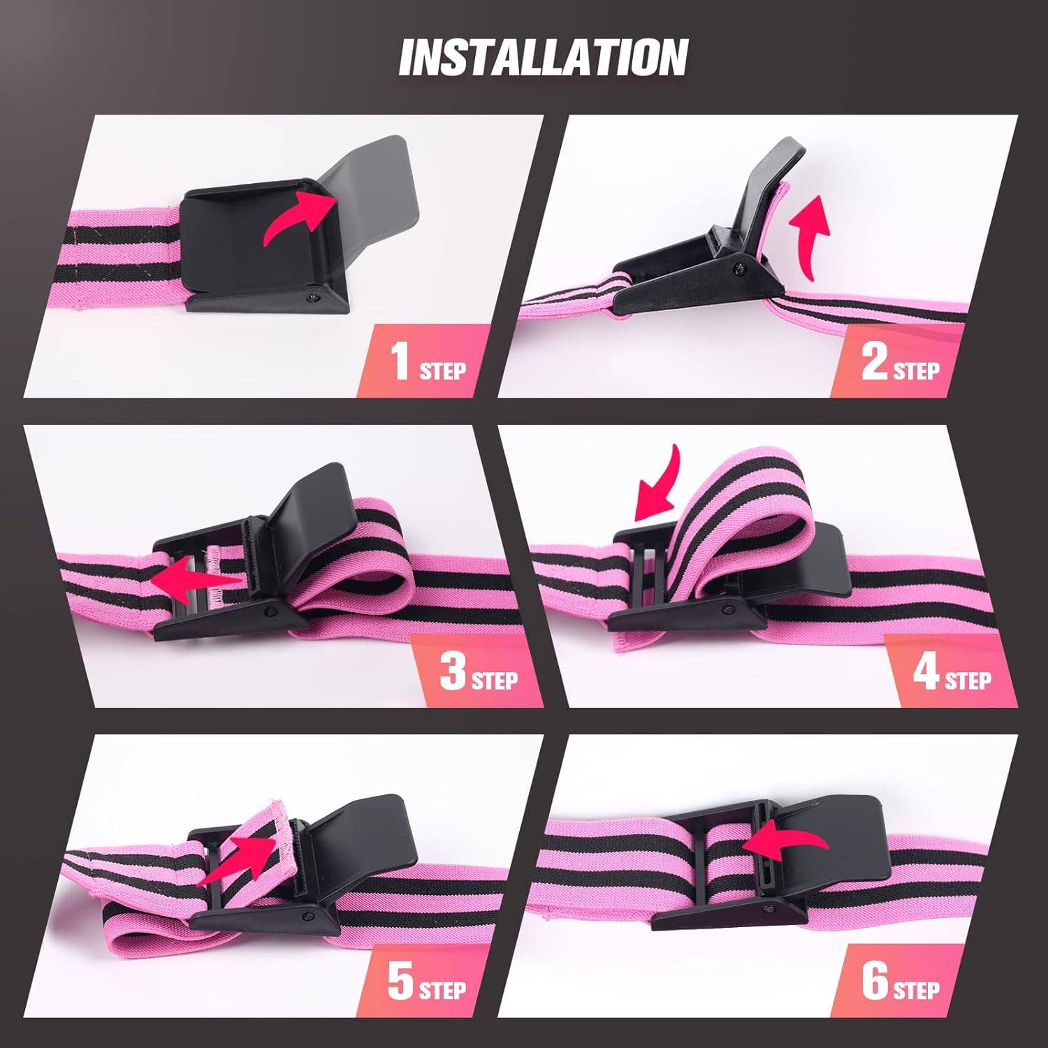 VIGOR – Equipamento de fitness por atacado – Bandas de Treino de Oclusão de Restrição de Fluxo Sanguíneo para Exercícios de Construção de Glúteos com Tecido Elástico (MOQ 10 Conjuntos)3