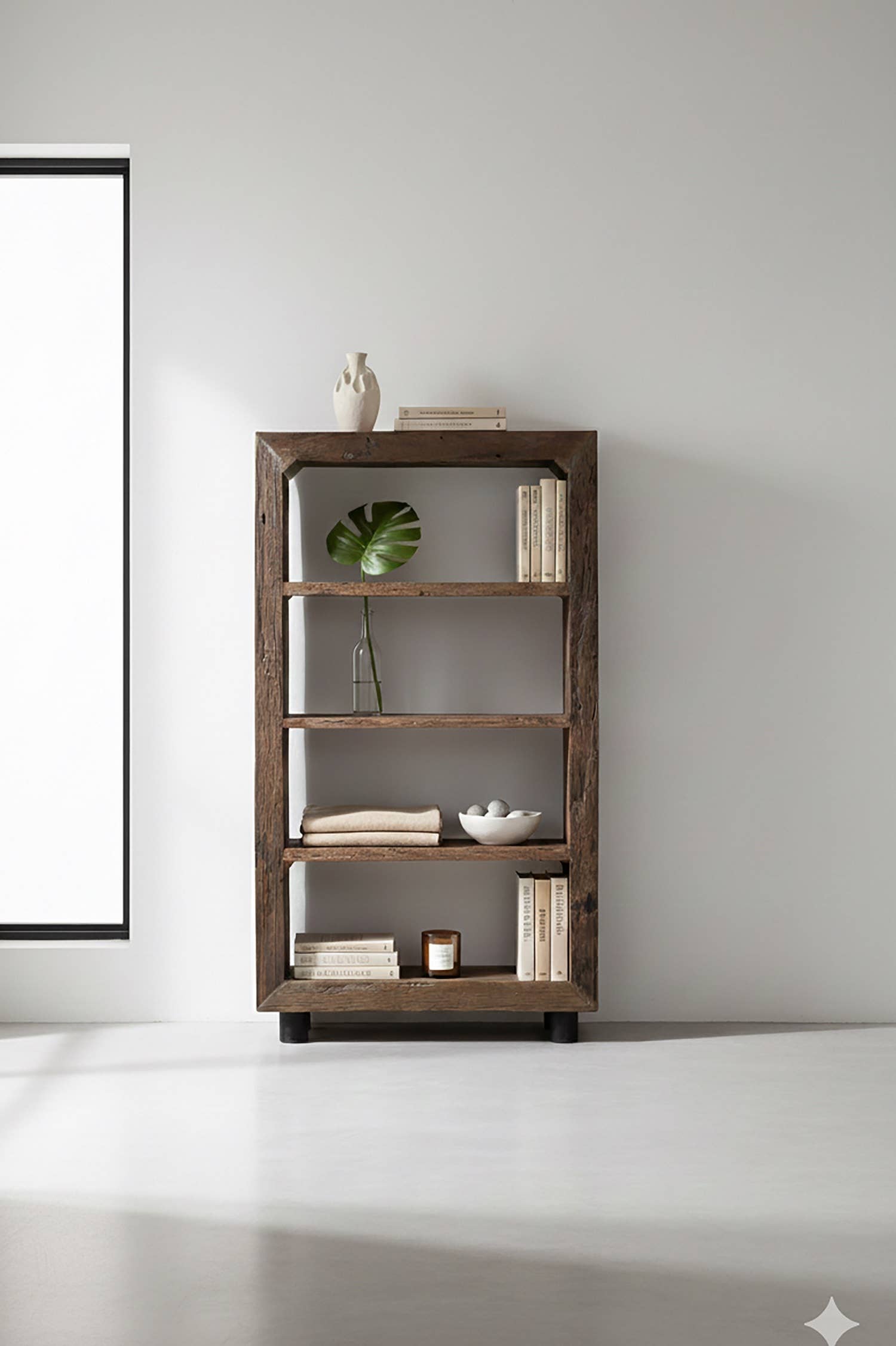 BIDKhome - Wholesale Bookcase - Wood Bookshelf 4 Tier H 71" & L 39.5"6