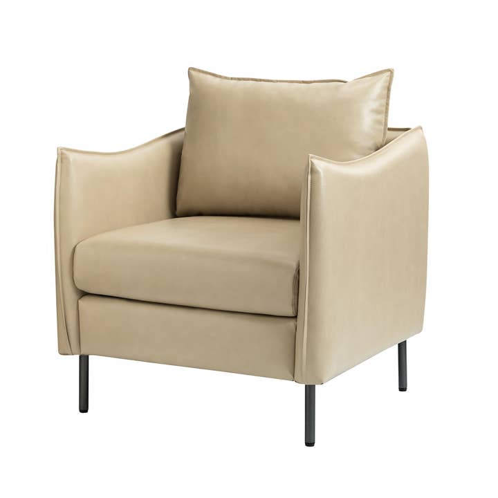 Karat Home - Wholesale Chair - Georges Vegan Leather Armchair