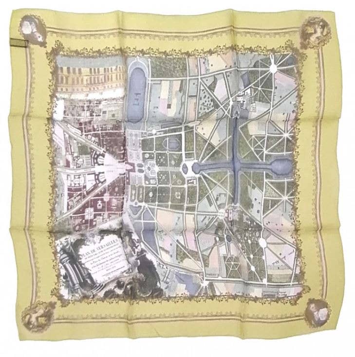Brochier Soieries - Wholesale Head Scarf - Women's - Square 70 - Versailles - Plan of Versailles1