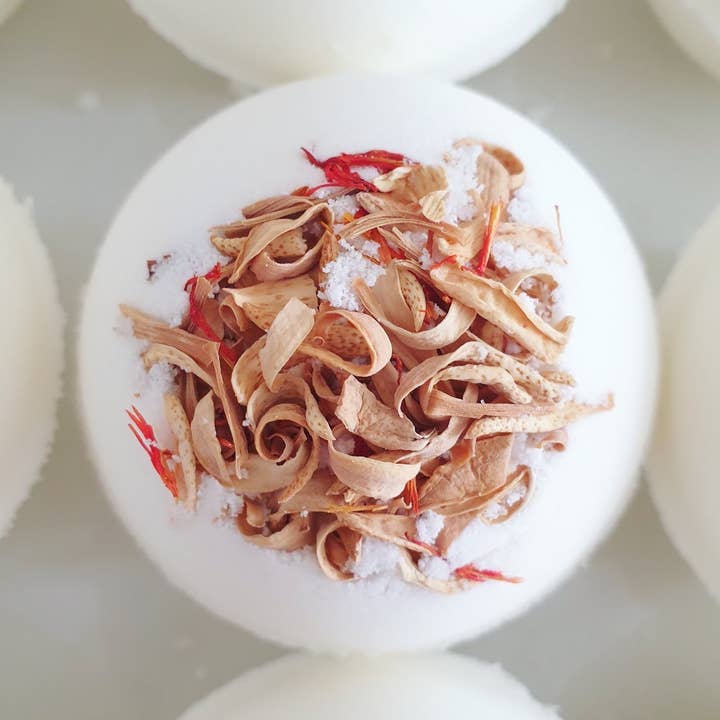 Orange Chocolate Secret Bath Bomb with hidden message 120g for wholesale by The Eden Collections