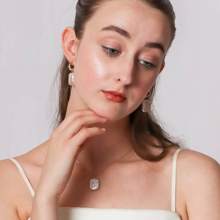 ALS Australia - Wholesale Pendant/charm necklace - 18x14mm Cultured Rectangle Baroque Pearl Pendant Necklace4