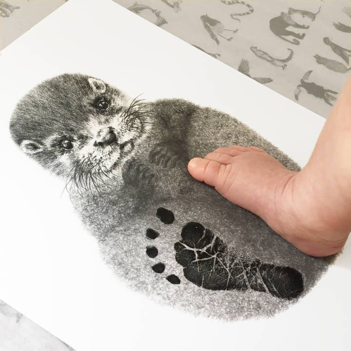 Lucy Coggle Designs – wholesale Hand & footprint kit – Child & baby – Baby Otter Footprint Kit