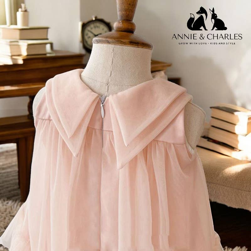 Annie & Charles - Wholesale Dress - Kids - Annie & Charles® Premium Tulle Dress BOW5