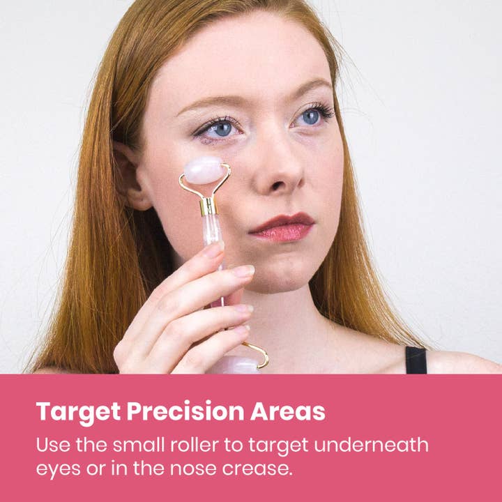 Lindo - Wholesale Face/beauty roller - Lindo Rose Quartz Roller2