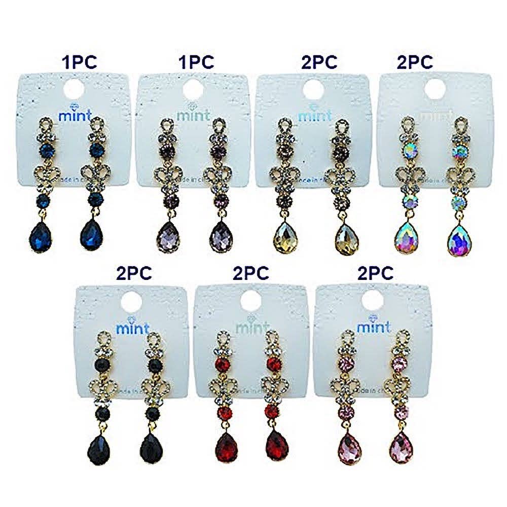 Atlas Fashion - Wholesale Dangle Earrings - Vintage Rhinestone Crystal Earring1
