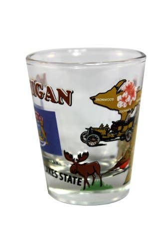 7 Star - Venta al por mayor Vaso de chupito - Vaso de chupito Michigan State,1