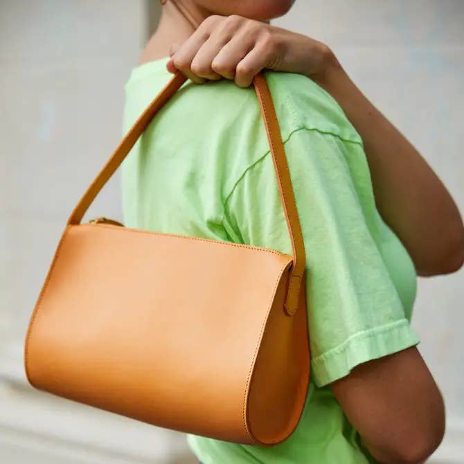 Minor History - Wholesale Shoulder Bag - Women's - The Hug Shoulder Bag - Saddle