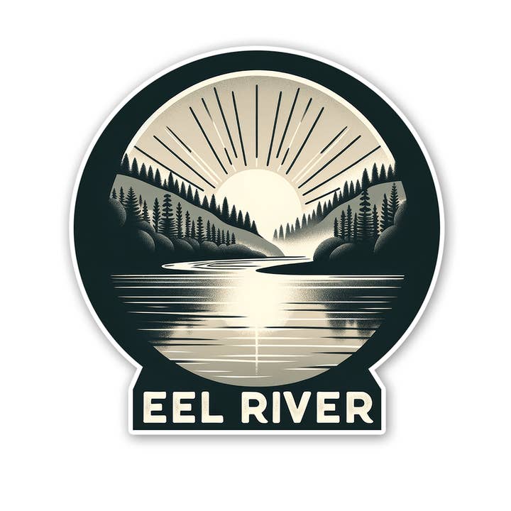 Adesivo Alba sul Fiume Eel per la vendita all'ingrosso da parte di Sticker Atlas