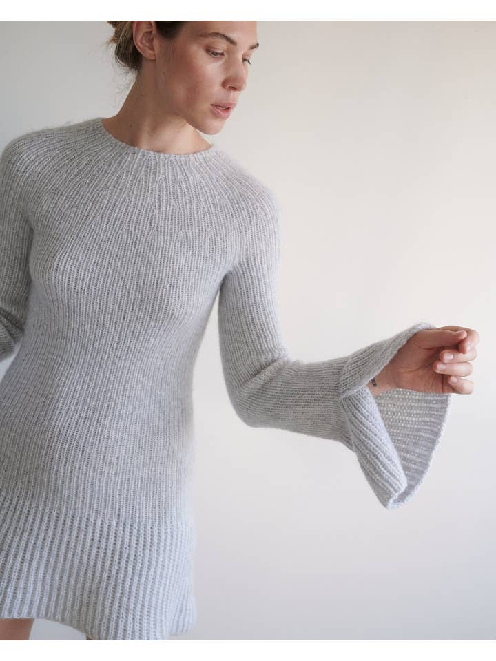 EglÄ—: Pebble Grey Wool Dress for wholesale on Faire