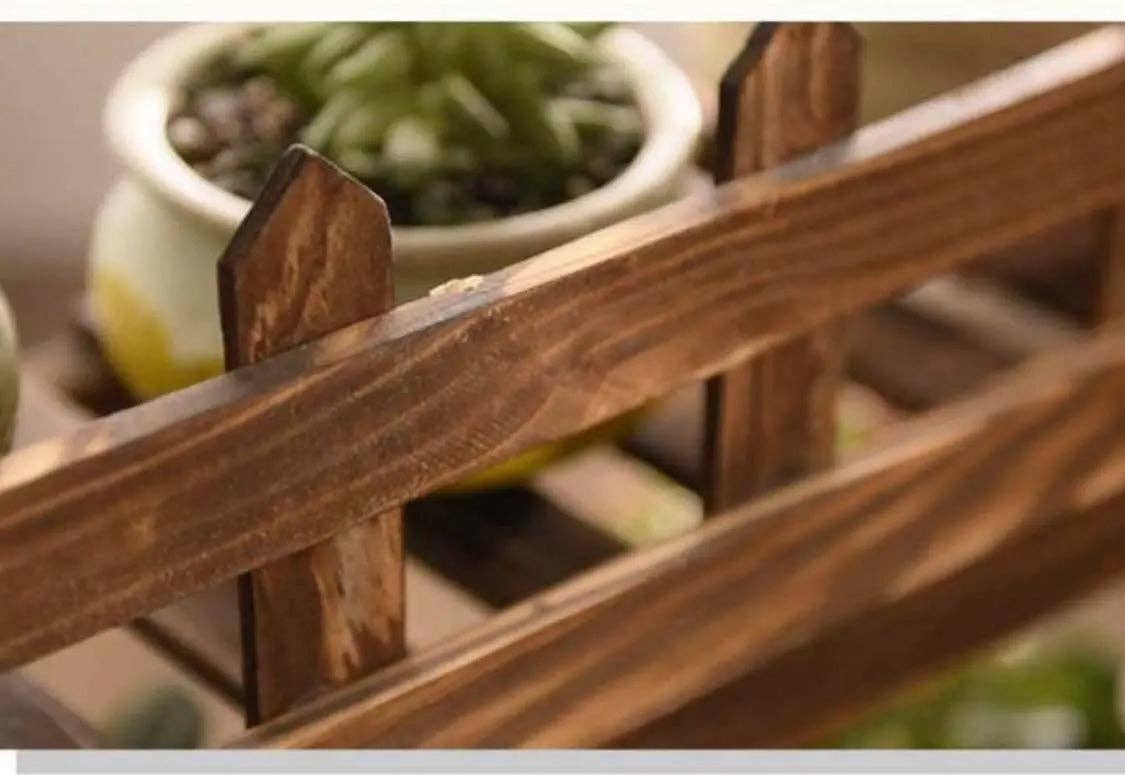 everythingbamboo - Vente Supports de plantes - Étagère porte-plante en pin massif avec barre suspendue, décor jardin intérieur et extérieur31