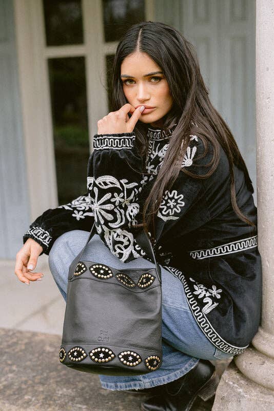 Piti Cuiti - Wholesale Shoulder Bag - Women's - SARA BLACK BAG6