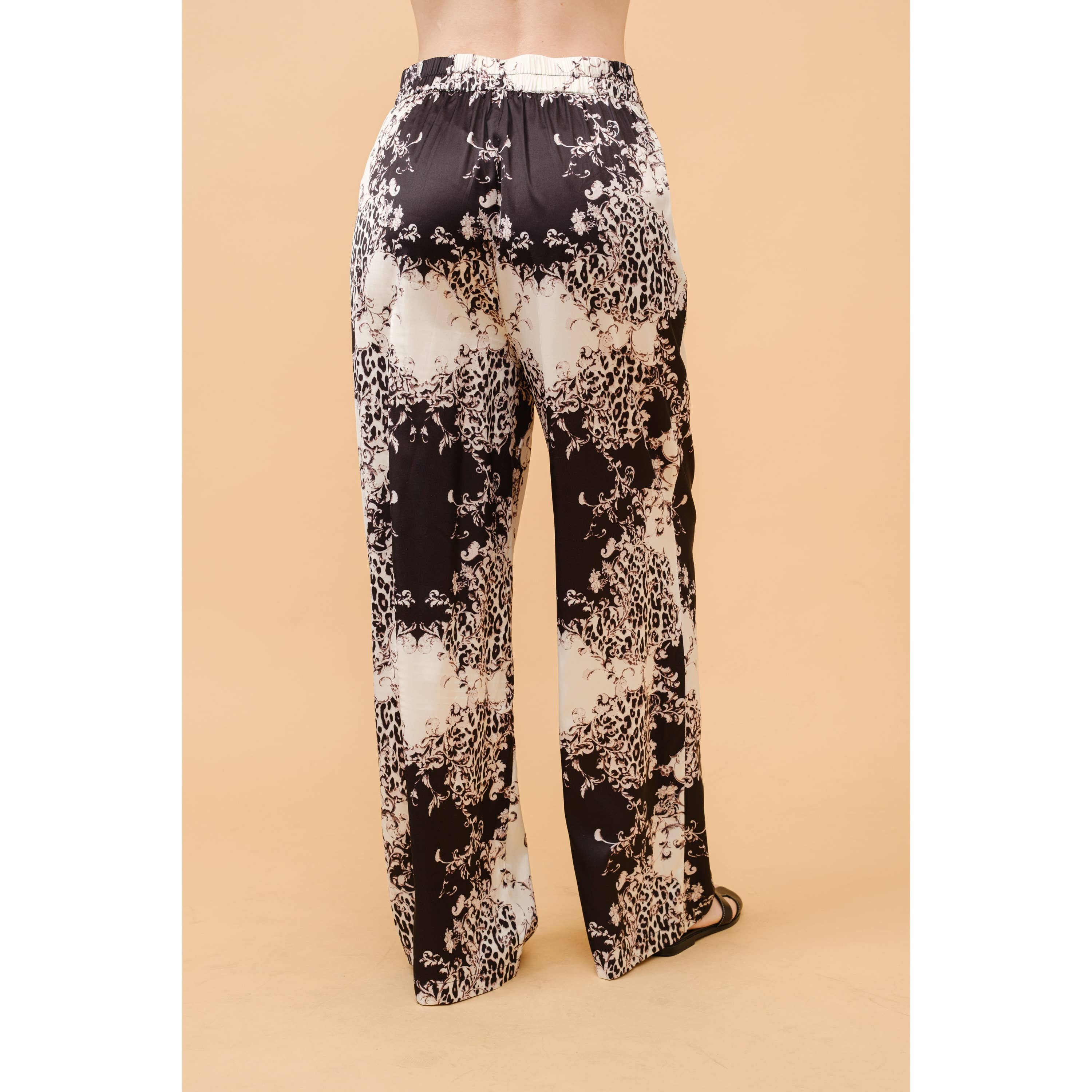 INA - Wholesale Pants - Women's - High Waist Animal Print Wide Pants10