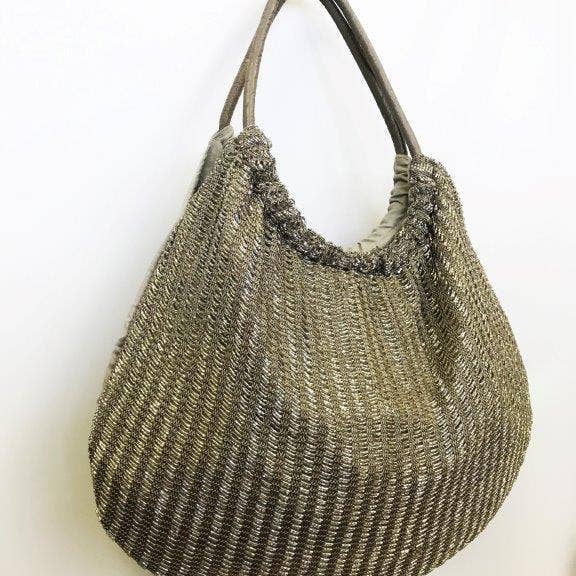 Ricki designs - Venta al por mayor Bolso con correa - Mujer - HOBO CROCHET/ABALORIOS #CB 13272 AZUL