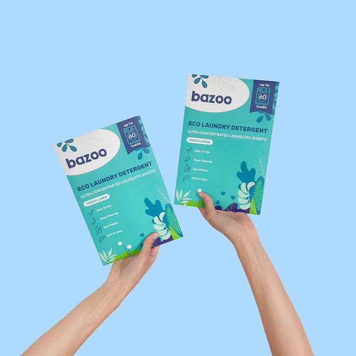 Bazoo – wholesale Laundry detergent powder/pods – Eco Laundry Detergent Sheets | 120 Loads8