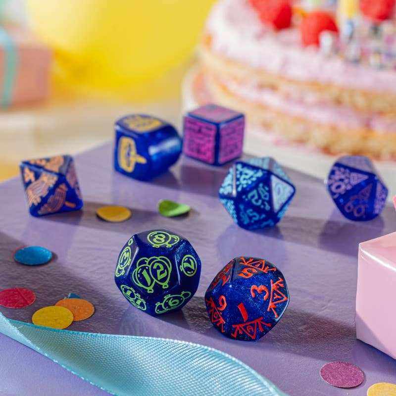 Cardshouse - Wholesale Dice - Happy Birthday Dice Set: Streamers Q-WORKSHOP5
