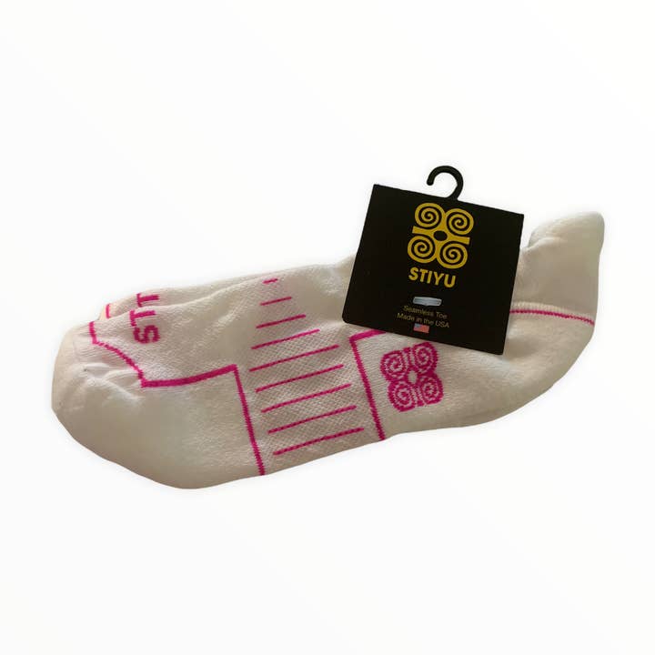 White Pink Athletic Ankle. for wholesale by Stiyu