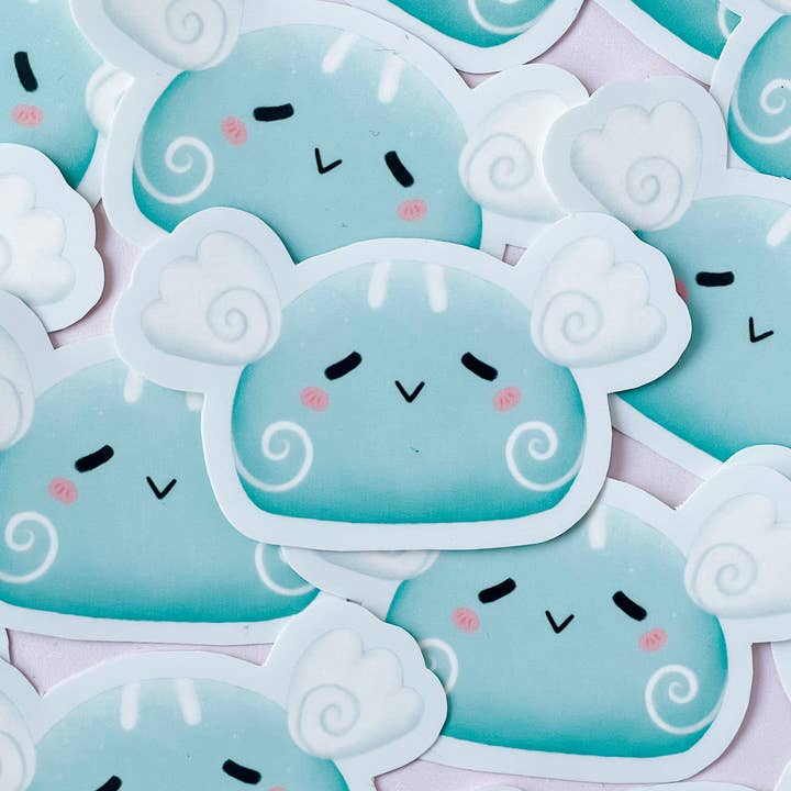 Adesivos em vinil brilhante Slime Elemento Genshin Impact - Anemo por atacado de Jino's Art