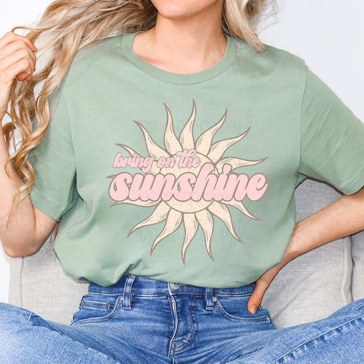 Bring On The Sunshine Boho DTF Heat Transfer for wholesale by Trendy Transfers