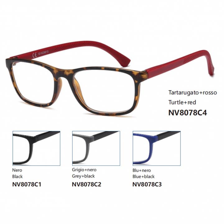 Pre-assembled reading glasses - NV8078 for wholesale by NEW VISION MILANO SRL