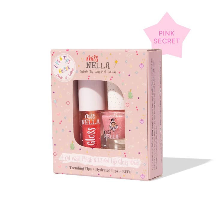 Duo de Meilleures Amies (Itsy Glitsy Hippo + Secret Rose Gloss) pour la vente par Miss Nella and LAV Kids