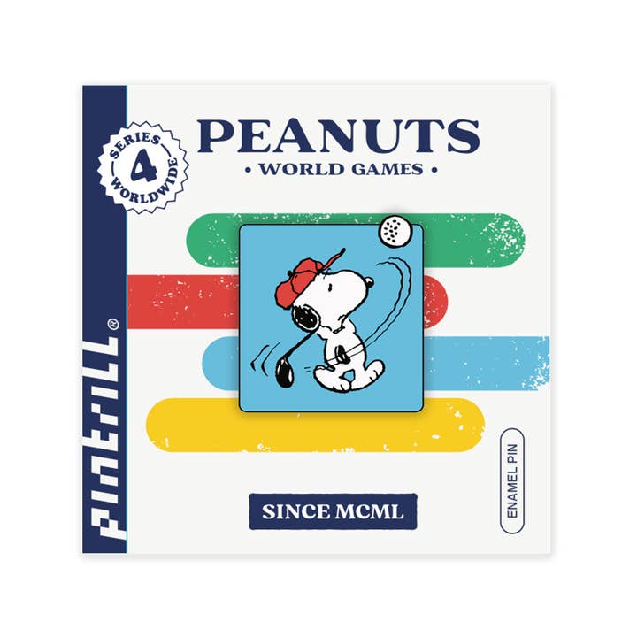 PINTRILL - Wholesale Lapel Pin/Button - Snoopy Golfing