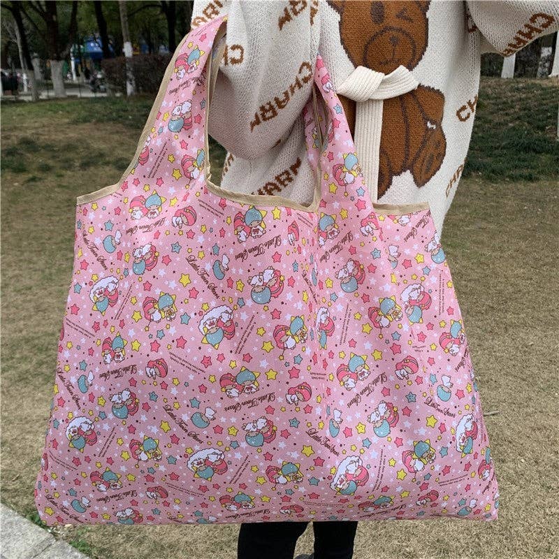 FurDecoration - Wholesale Tote Bag - Women's - Large Capacity Single Shoulder Printed Foldable Cloth Bag3