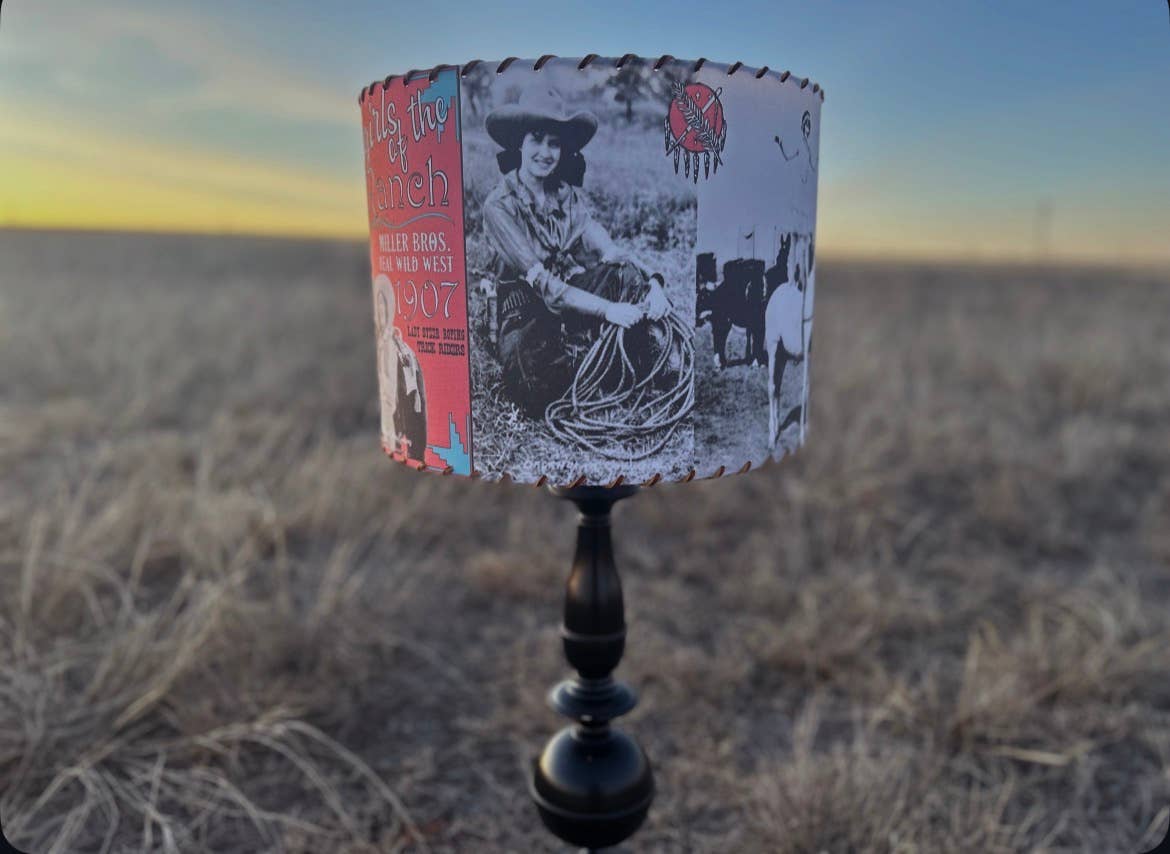 Red Dirt Ranch Clothing Company - Wholesale Lamp Shade - Lampshade Cowgirls of the 101 Ranch 6