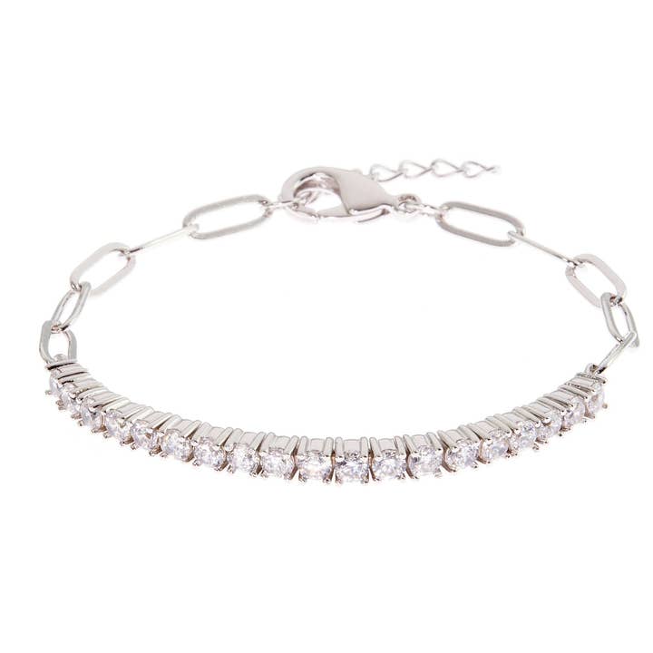 Bracelet de tennis Ella Silver pour la vente par Cachet London