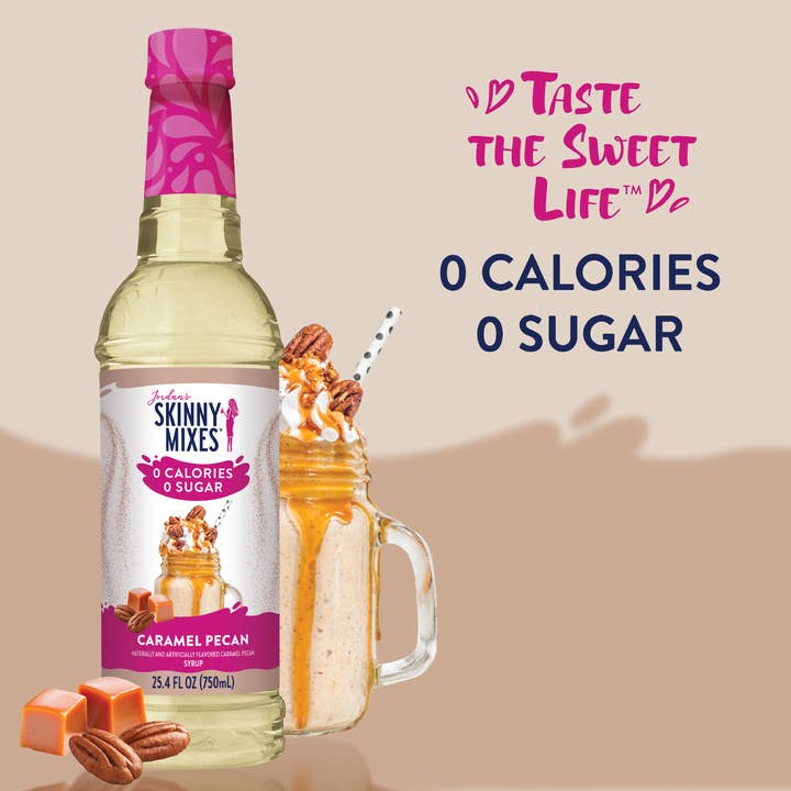 Jordan's Skinny Mixes - Wholesale Flavored Syrup - Sugar Free Caramel Pecan Syrup