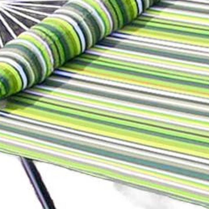 HomeRoots - Wholesale Hammock - Green And Yellow Striped Double Hammock3