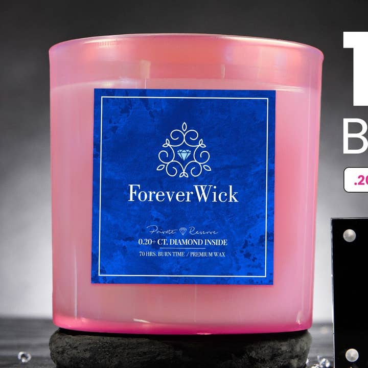 0,20 ct. Diamanten Kaars voor wholesale door ForeverWick Candle Co