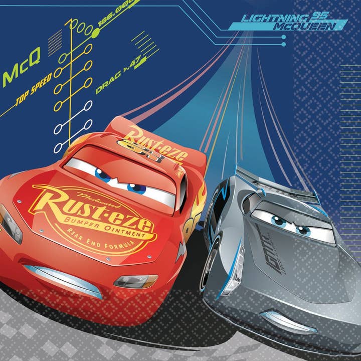 Cars 3 - Birthday Party Lunch Napkins (16ct) for wholesale by Party Expo, LLC