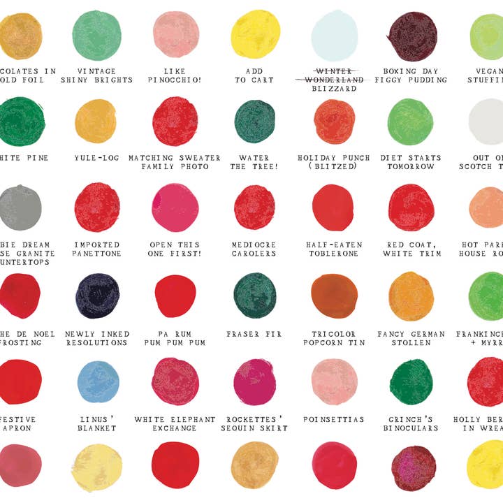 Mr. Boddington's Studio - Wholesale Gift Bag - Holiday Color Palette Gift Bag
