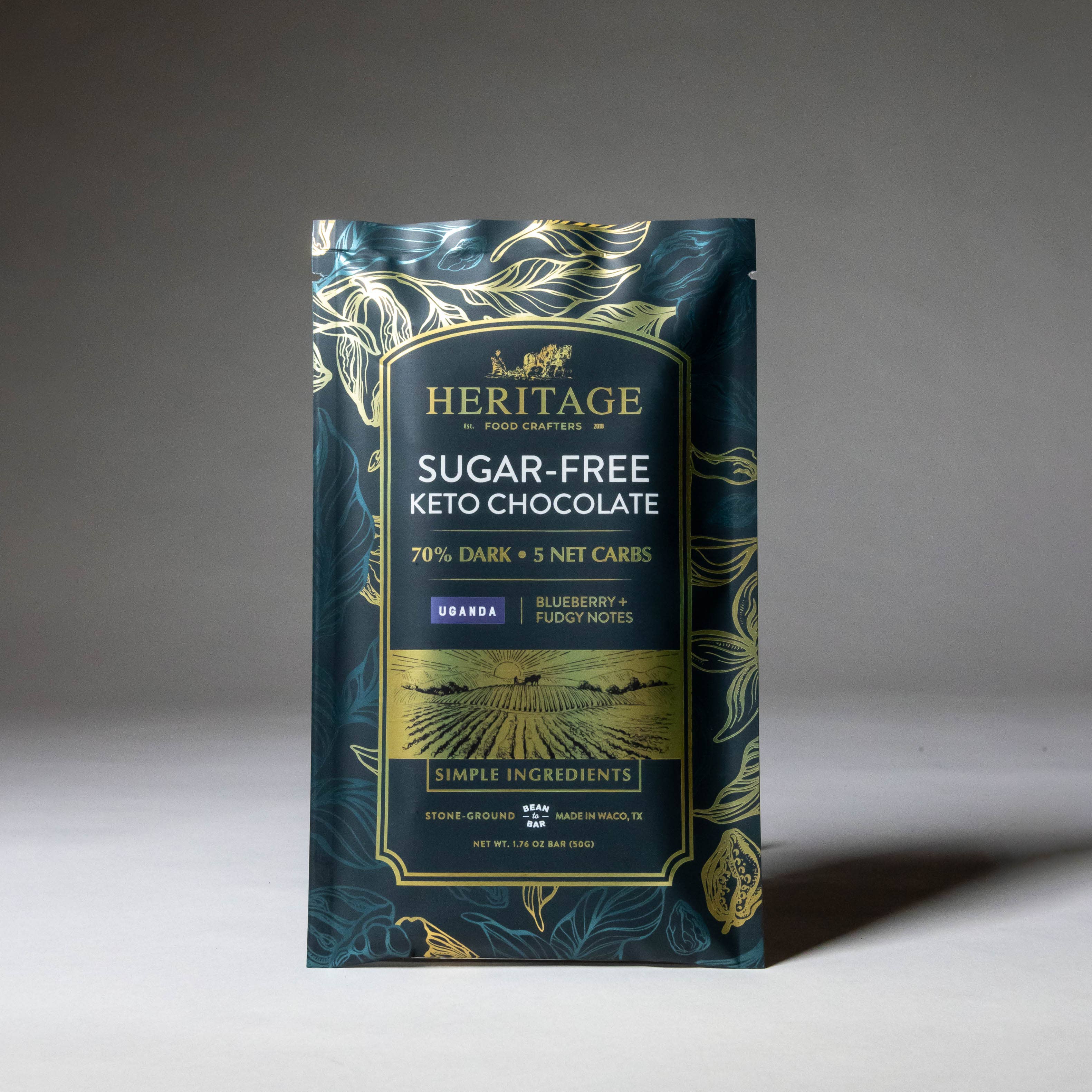 Heritage Food Crafters - Wholesale Chocolate Bar - 70% Uganda Dark 50g - Award-Winning Craft Chocolate Bars2