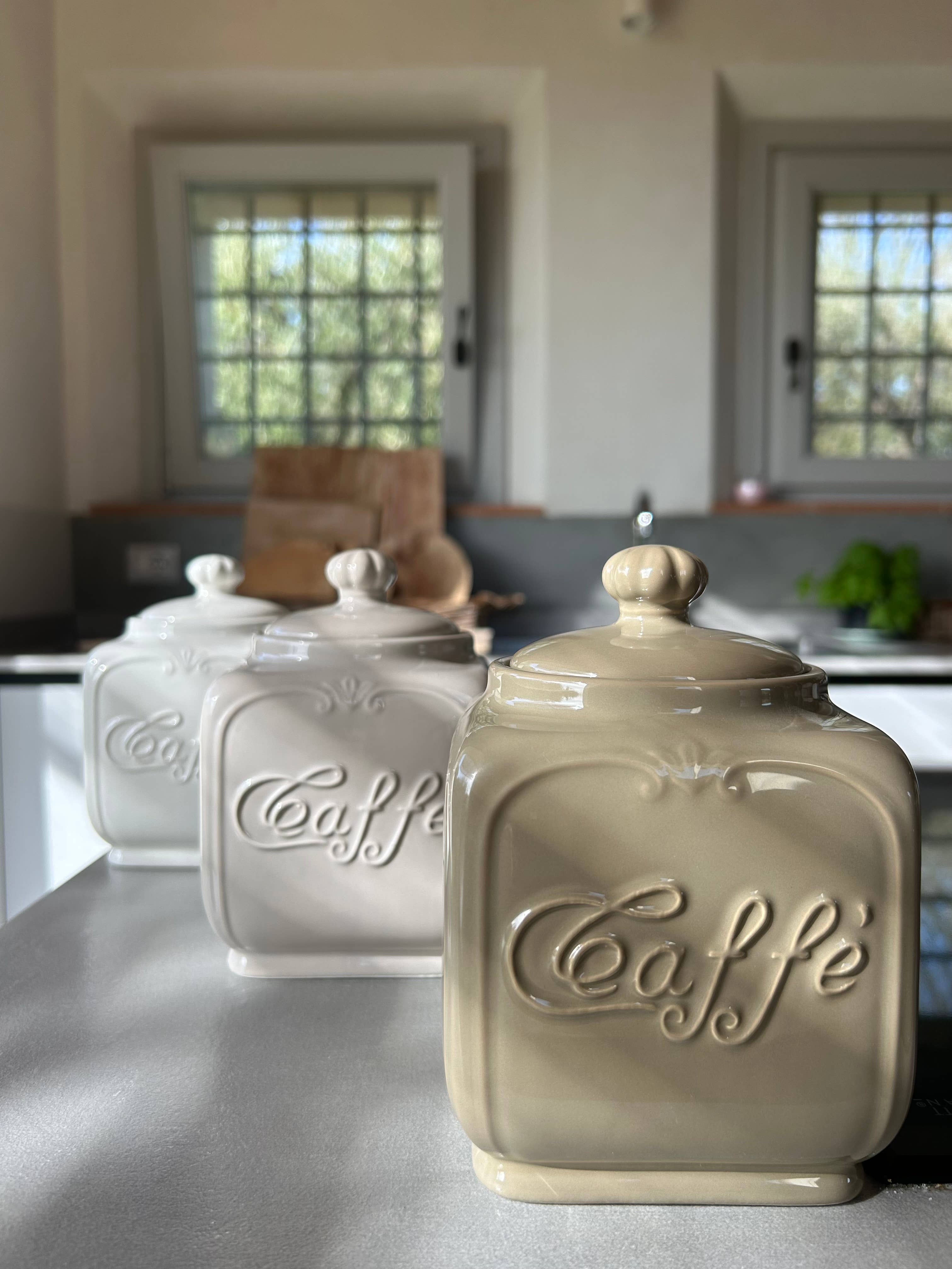 Luxe Lodge – wholesale Kaffekoppar – Keramikburk för kaffe och kapslar i olivfärg2