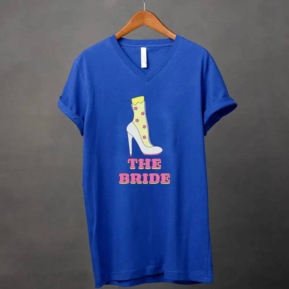 Adorb Custom Tees - Wholesale Screen Printed T-Shirt - Women's - 🍾 Team Bride & The Bride 💍 Bachelorette Party Matching V-Neck T-Shirts11