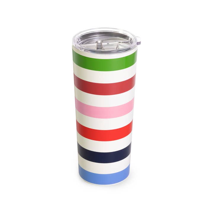 Kate Spade New York by Lifeguard Press - Wholesale Insulated Mug/Tumbler - Stainless Steel Tumbler, Adventure Stripe
