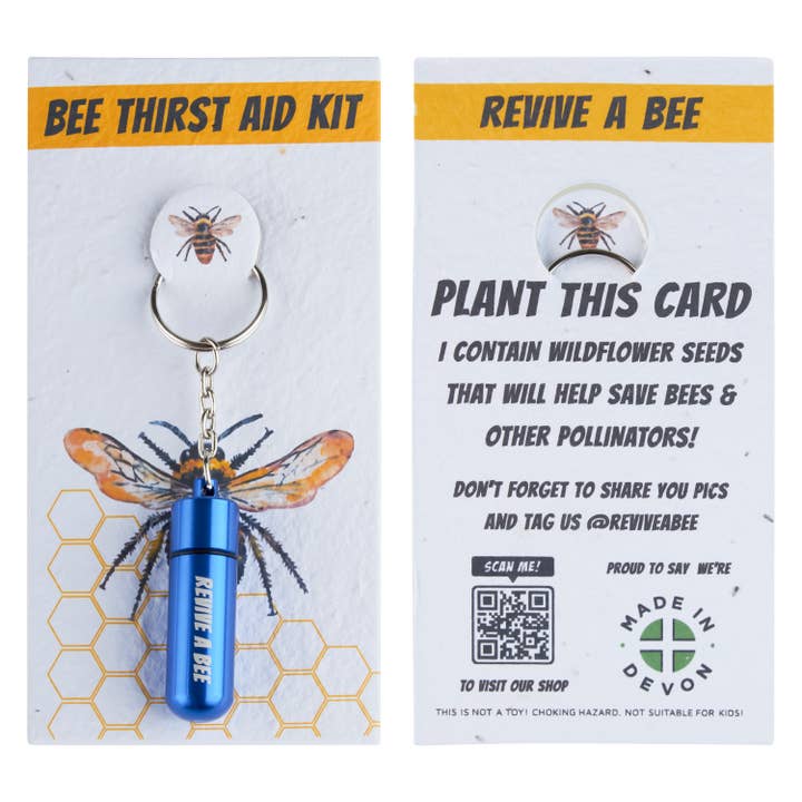 Revive a Bee - Venta al por mayor Llavero - Unisex - Llavero Kit de Rescate de Abejas de Emergencia en Papel Semilla Plantable7