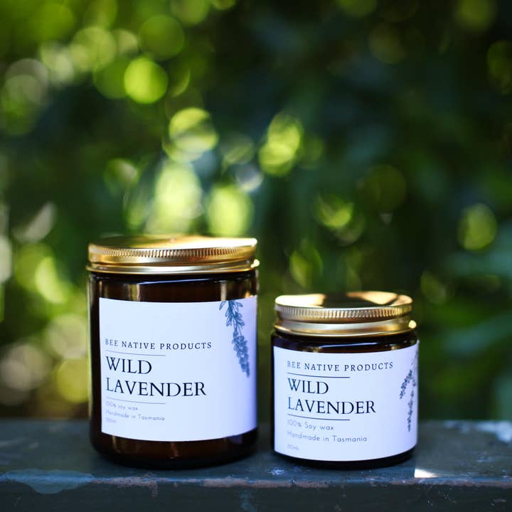 Bee native products - Wholesale Jar/filled candle - Wild Lavender Soy Candle