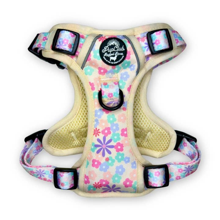 Rugged Rover™ Harness - Pretty Petals for wholesale by PupClub Couture