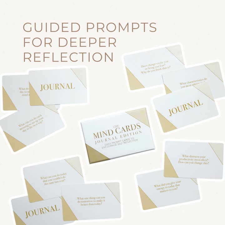 LSW London - Wholesale Journal/Diary - Mind Cards: Journal Edition – Daily Writing Prompts