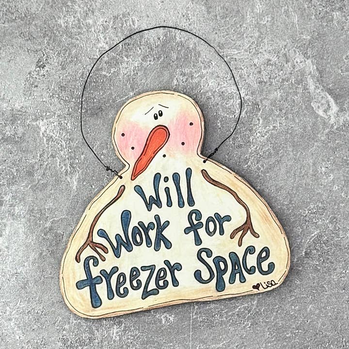 Honey and Me - Vente Décorations de table - Ornement Bonhomme de Neige Espace Congélateur Moyen0